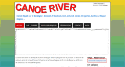 Desktop Screenshot of canoe-river.com